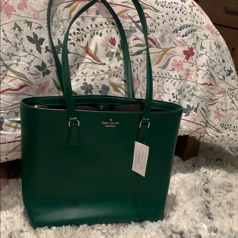 Kate Spade Perry Laptop Tote - Deep Jade